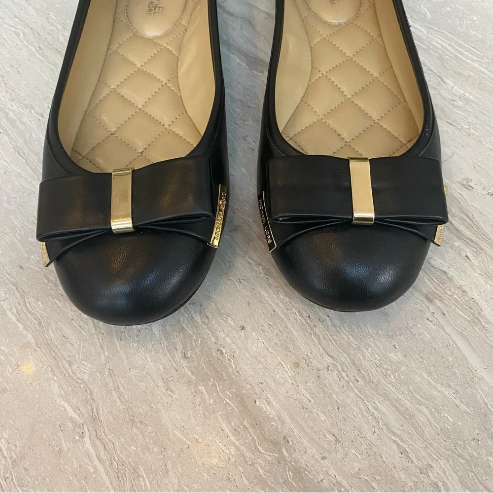 MICHAEL Michael Kors Navy Flats with Bow - Picture 13 of 14